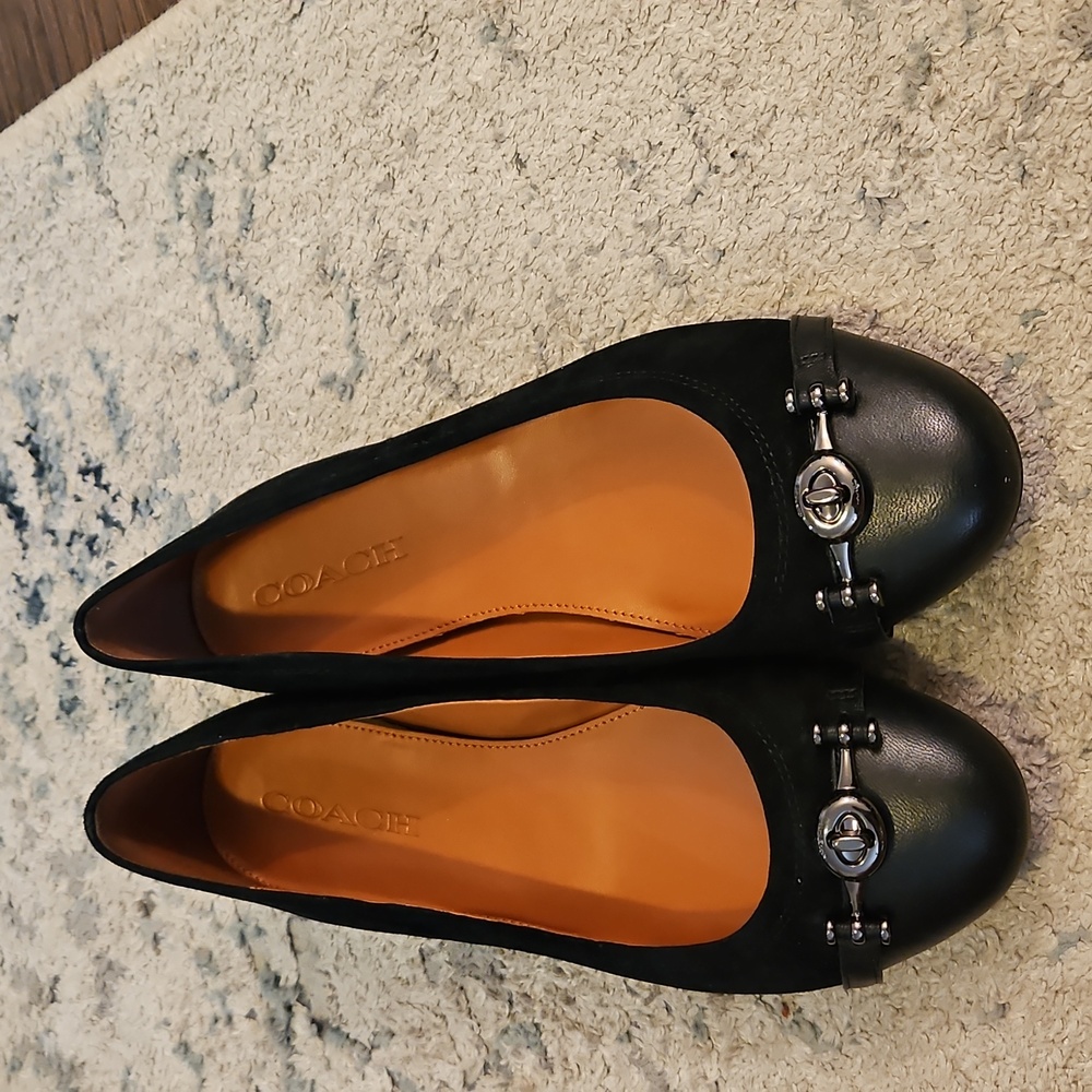 Coach Black Women's Flats - Picture 2 of 5